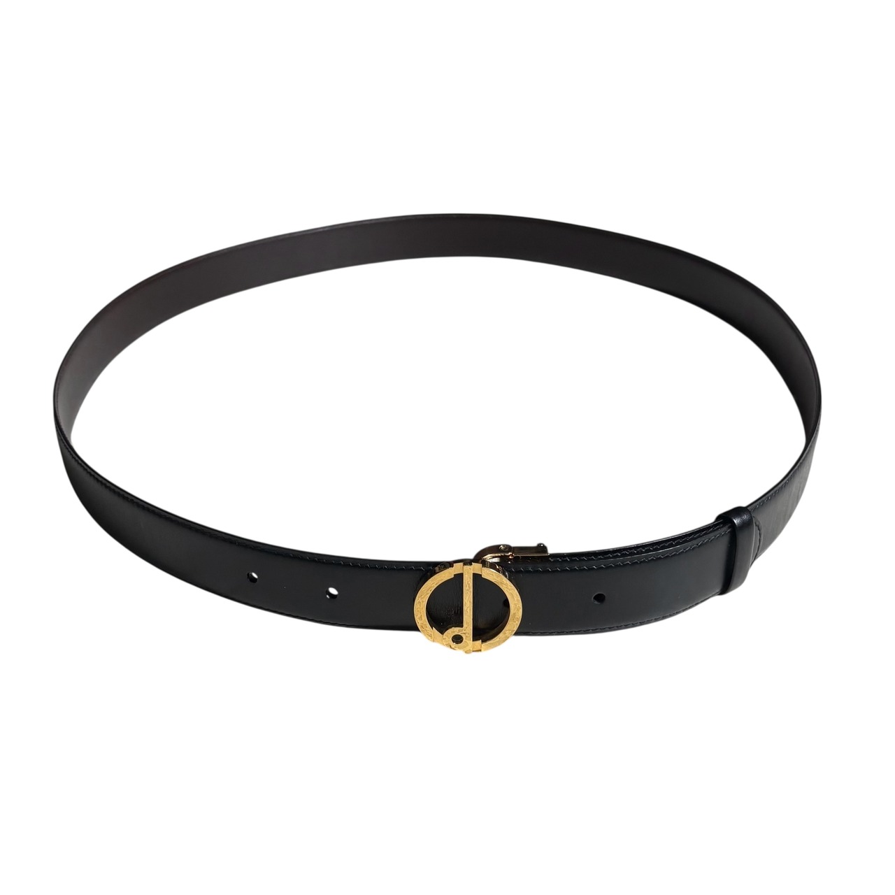 DUNHILL logo buckle leather belt