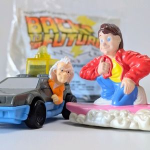 ☆ VINTAGE 1991 ☆【 McDonald's  ( マクドナルド ) 】1991年マクドナルドミールトイ『 バック・トゥ・ザ・フューチャーアニメシリーズ』ドク&マーティ2体セット / ハッピーミール 〚アメリカン雑貨 アメトイ〛