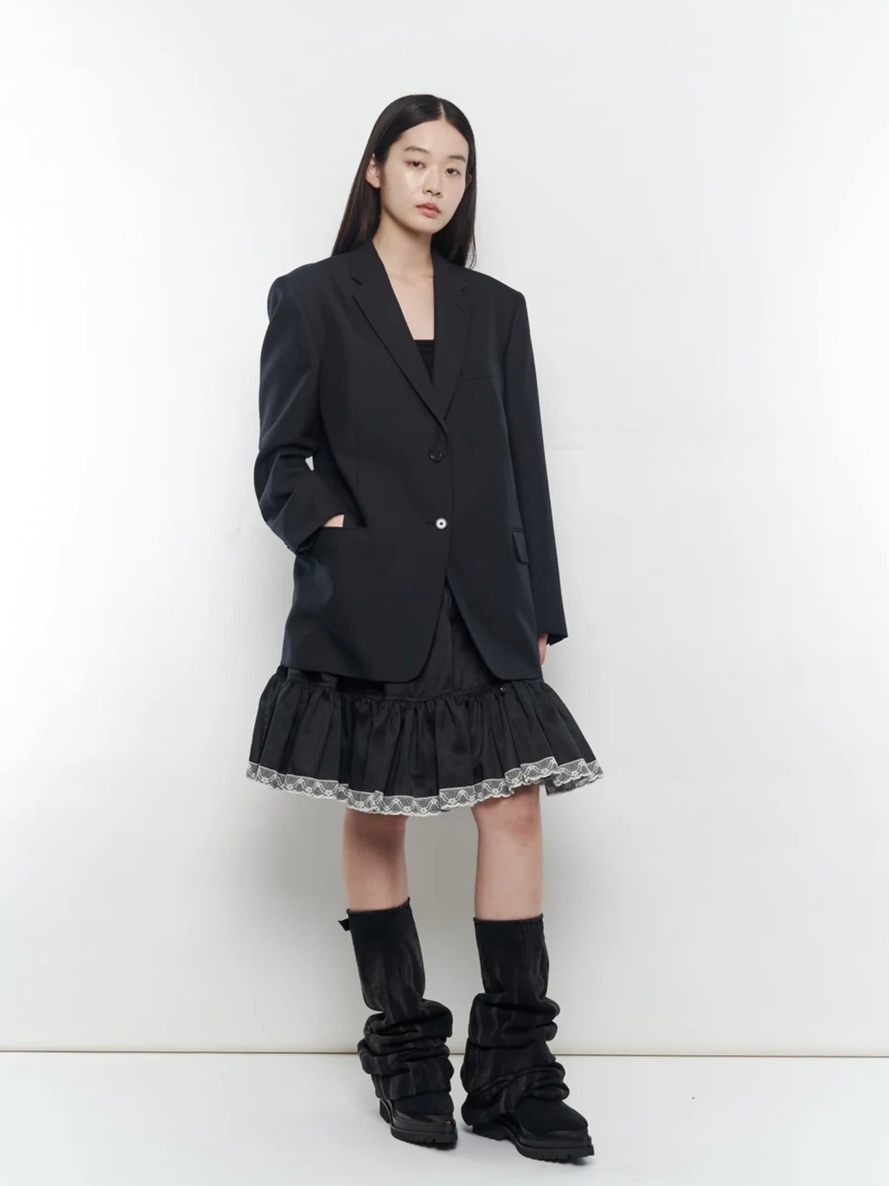 【予約販売】POOLDE プールデ / SHEER MELTED BOOTS / ブーツ - 4