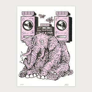 Jumbo Press  "Jumbo Sounds" Designed by Reda Adi Pratama  A3 (297×420mm) Art Print