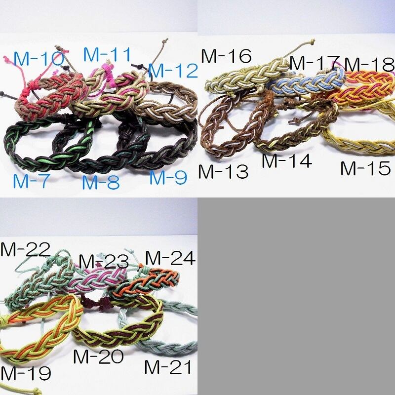 ミサンガデザインの編み込みブレスレット◇MPVY0025 | LALALADY Ownd