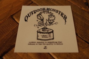 OUTDOOR MONSTER クリアステッカー