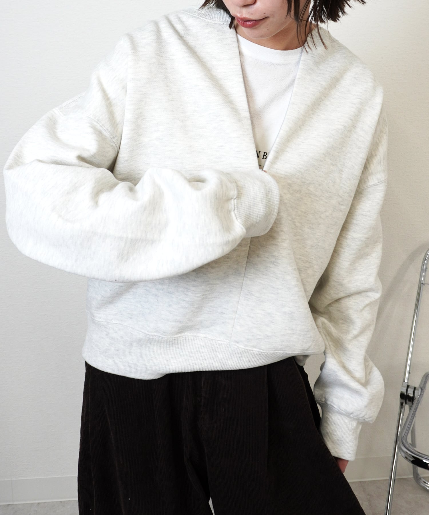 裏起毛ハーフzipPO 5057093(1216)