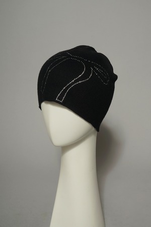 RIBBON BEANIE (BLACK) 2404-51-35