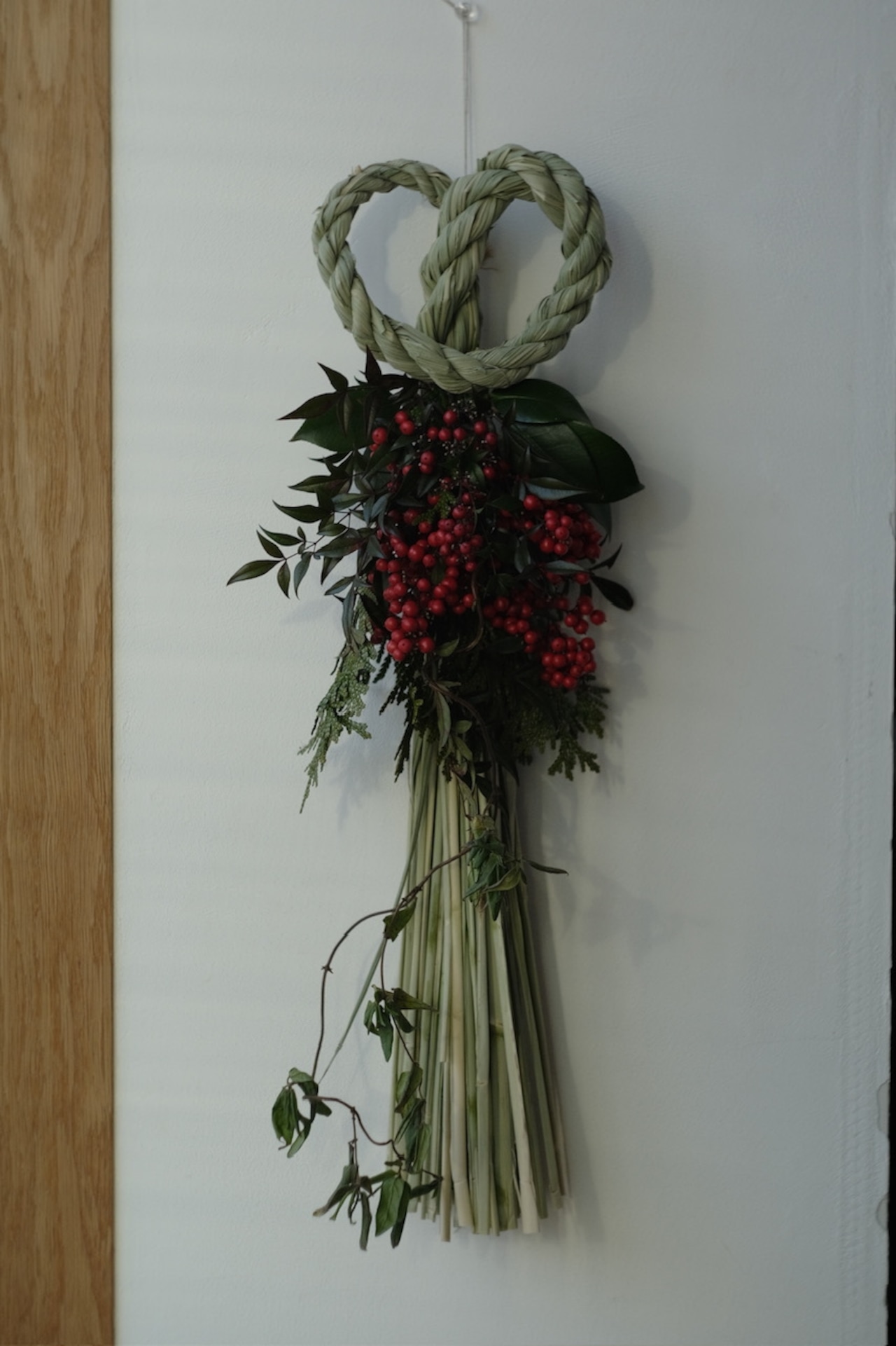 真菰のお正月飾り　心