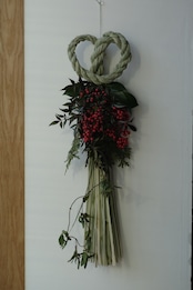 真菰のお正月飾り　心