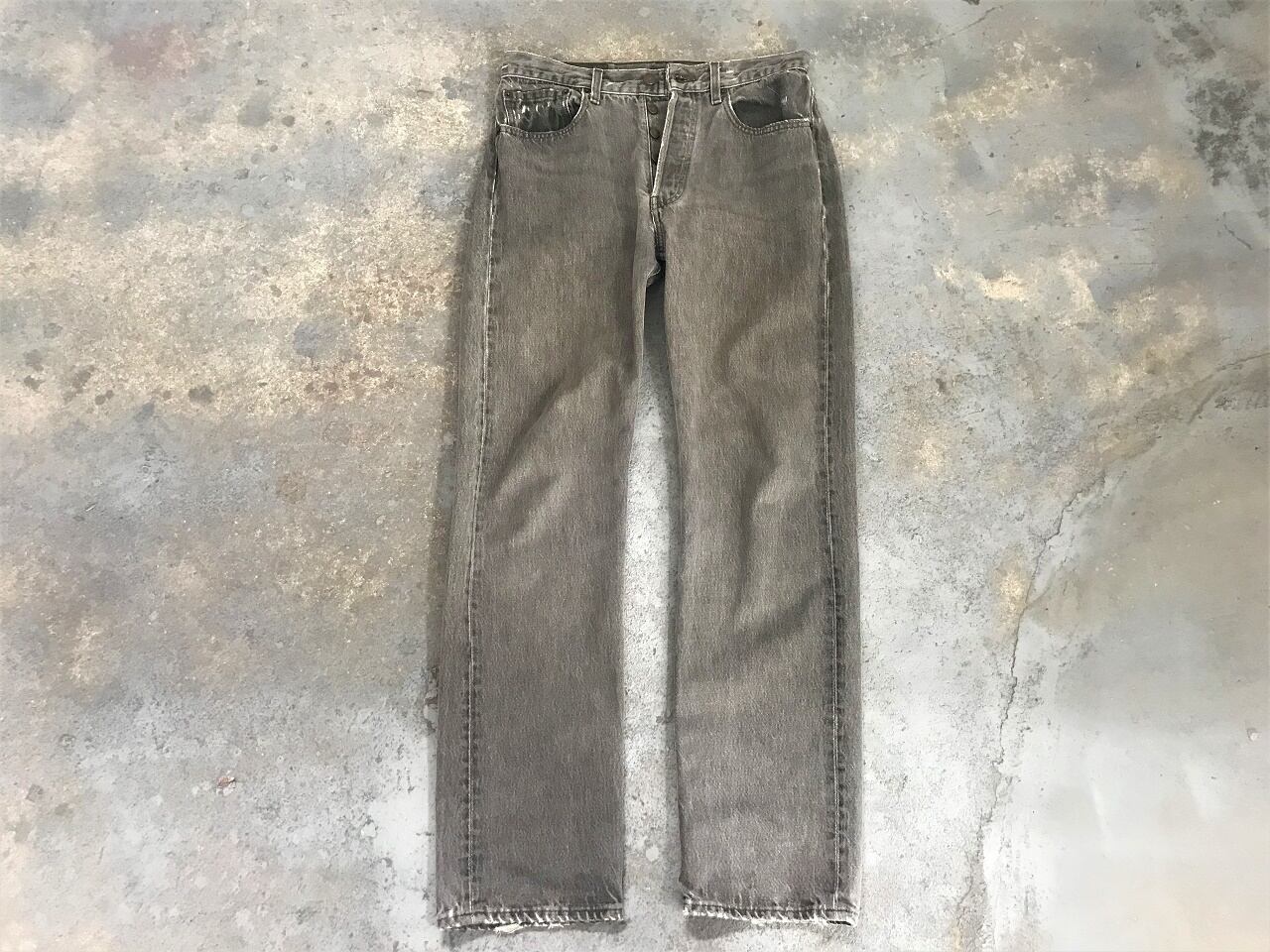 90s Levi's 501 grey denim MADE IN USA