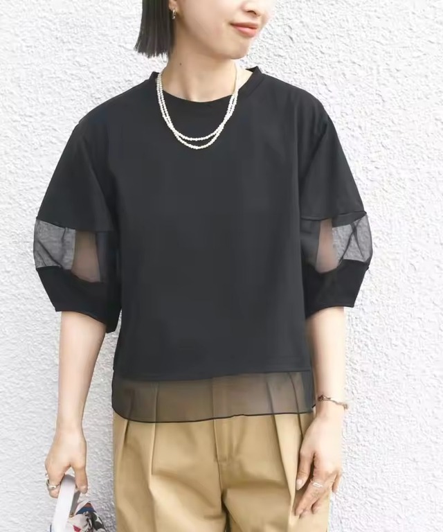 レースショートTシャツ