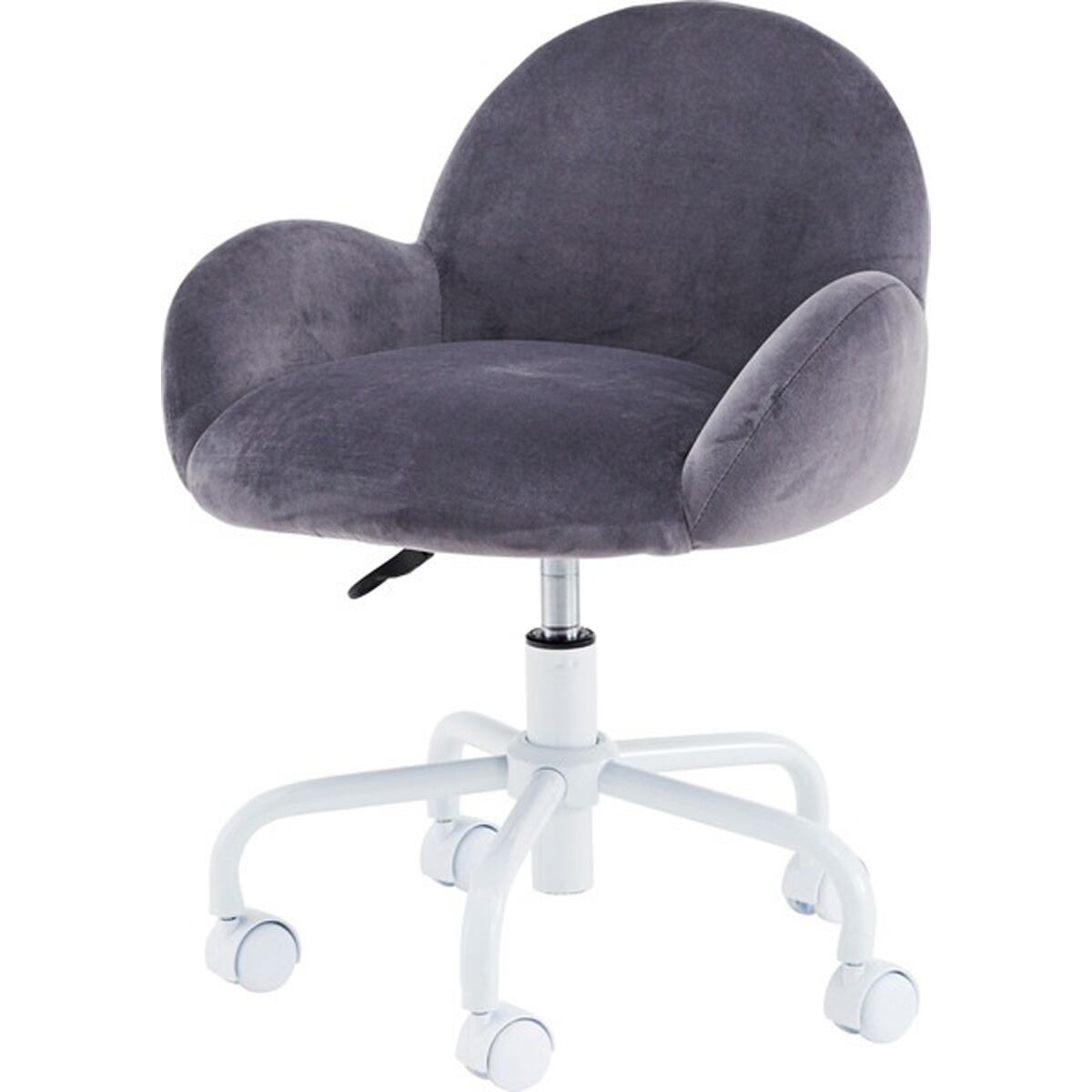 デスクチェア RKC-401 チェア チェアー 椅子 イス かわいい ヒジ付き 肘付き お洒落 おしゃれ ワークチェア キャスター付 キャスター付き リビング グレー ピンク 洋室 書斎