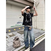 ストリート ヒョウ柄ベルト  G221