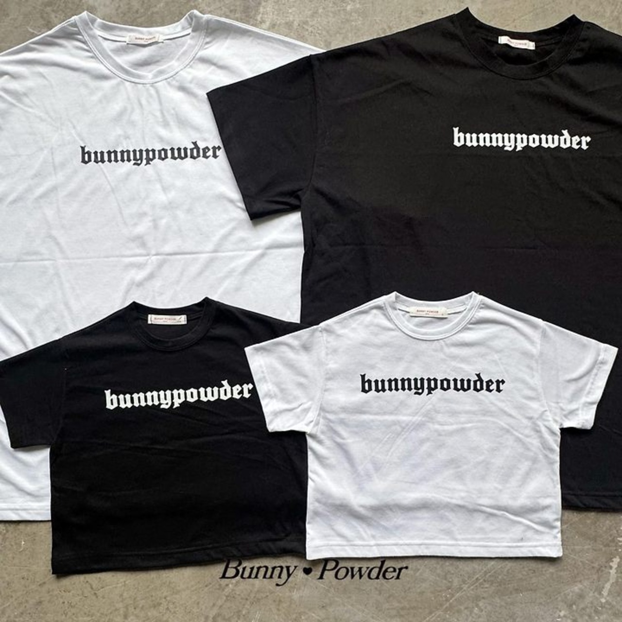 [Bunny Powder] Planning) Chrome Tee (2XL/3XL/4XL) / [버니파우더] 기획)크롬티 (2XL/3XL/4XL)