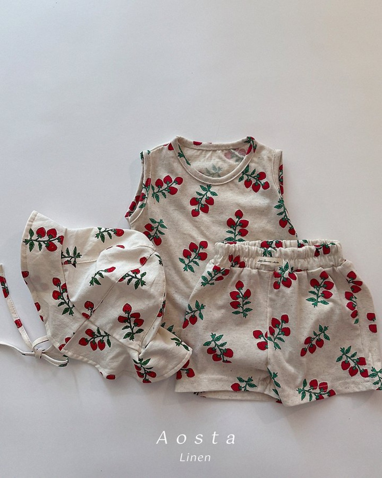[Aosta] Linen Sleeveless Tee / [아오스타] 린넨나시티