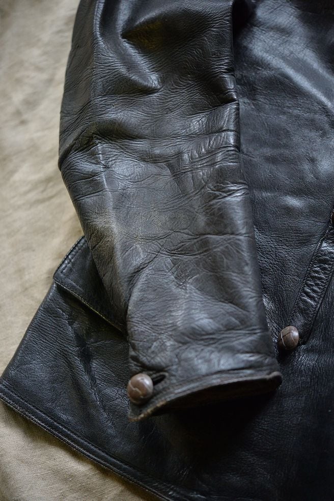 Vintage Swedish Work leather jacket | EXTRA'S GARMENT SUPPLY & CO.