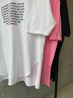 【 SALE】Lettering Over-fit T-shirts_Pinkのみ