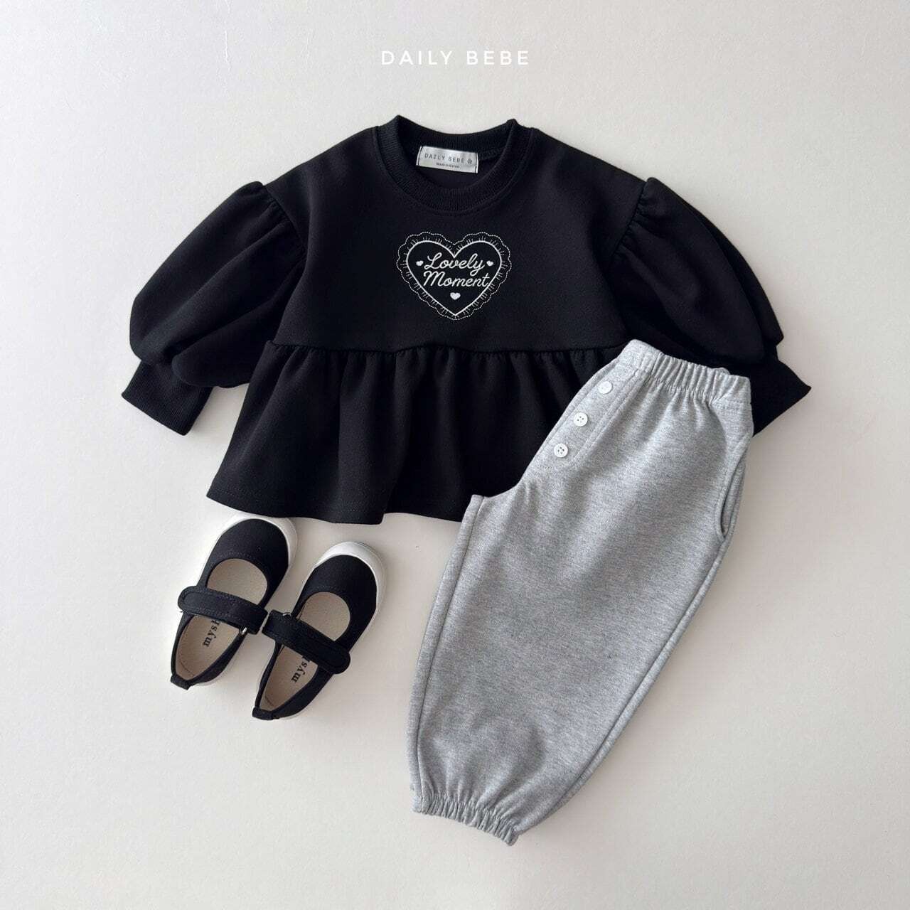 【取寄】Dailybebe ラブリーモーメントT｜秋服｜韓国子供服｜26/AT