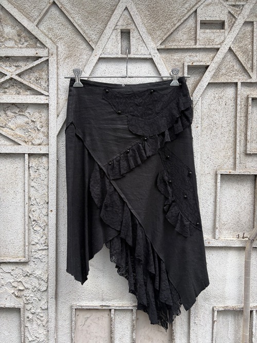 "XCEPSION" gothic asymmetry skirt