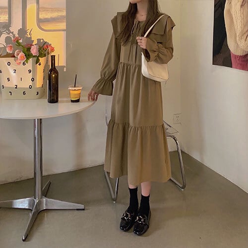 韓国風レディース服 お出かけ エレガント オシャレ ワンピース ﾄｯﾌﾟｽ ...