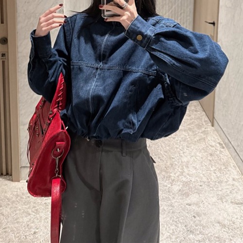 クロップド丈ジッパーデニム    00109