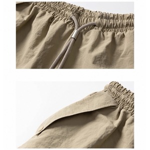 Minimal logo side slit shorts 1357