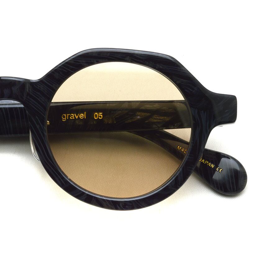 kearny カーニー / gravel-5 sun / black stone - coarse tea lenses  