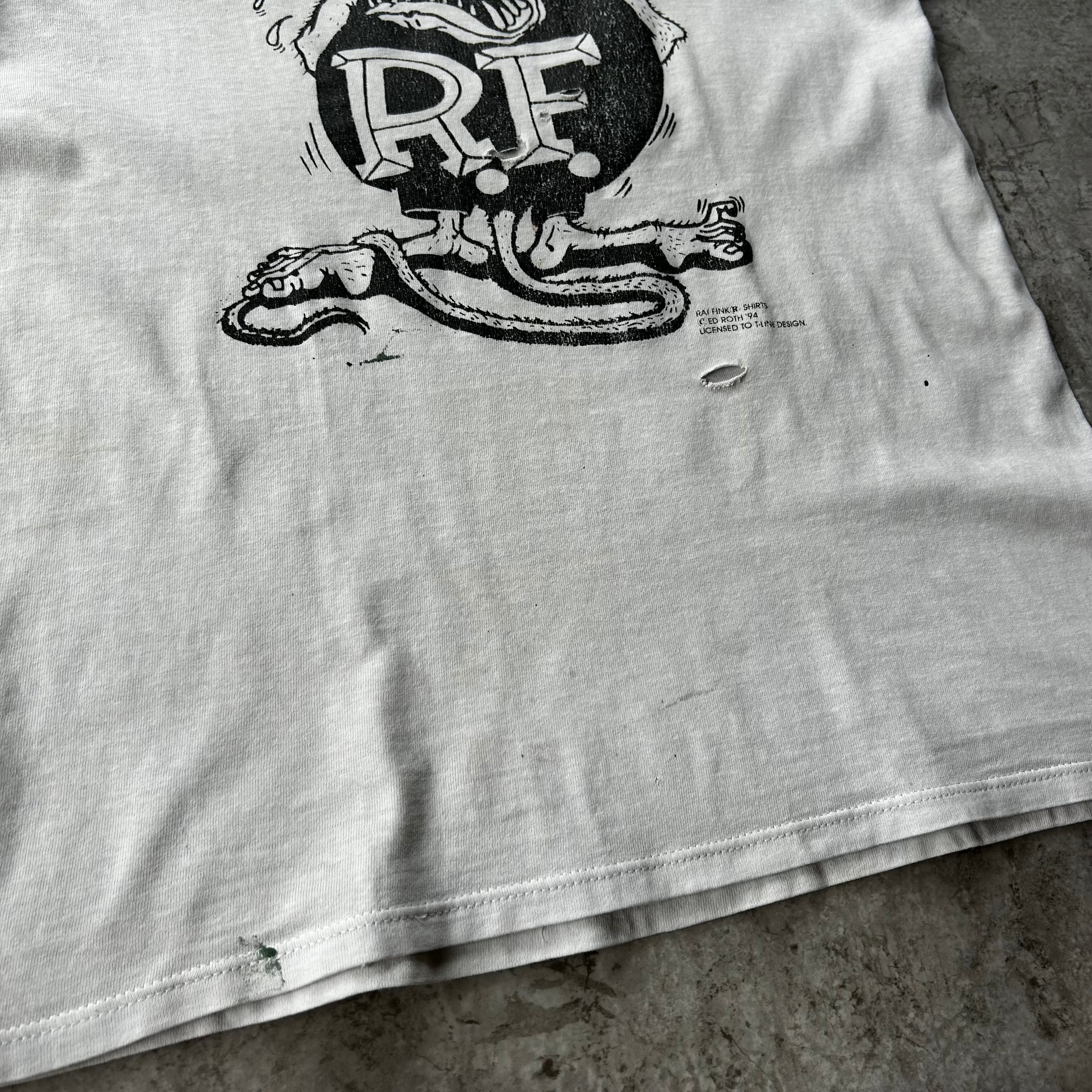 90s Rat Fink ラットフィンク tシャツ USA製 アッシュグレー S | 東京