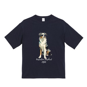 オーストラリアン・シェパード　ビックシルエットTシャツ