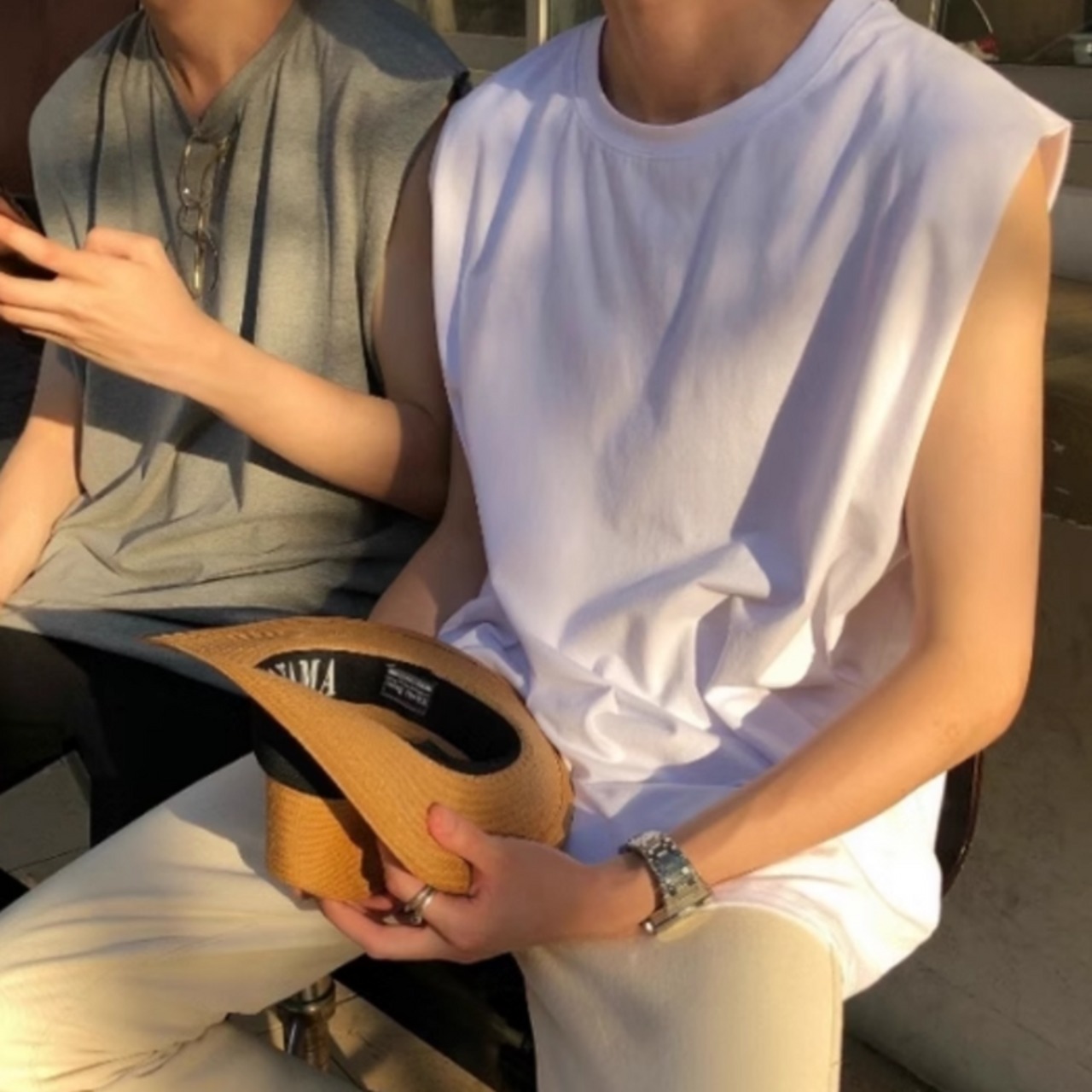 ノースリーブベストタンクトップ　0727