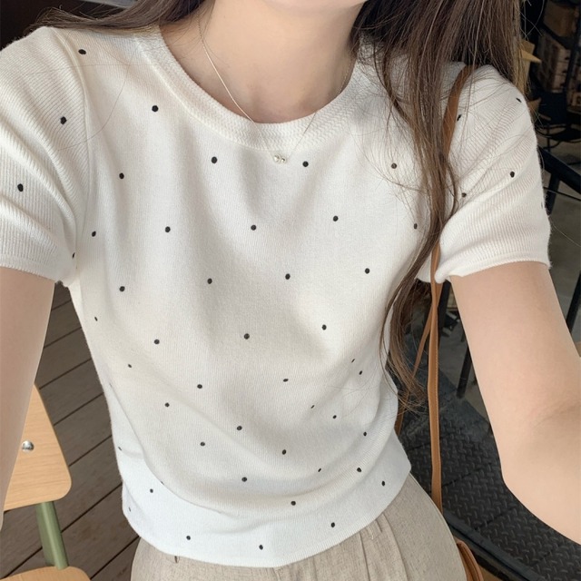 ドットTシャツ　３color　01058