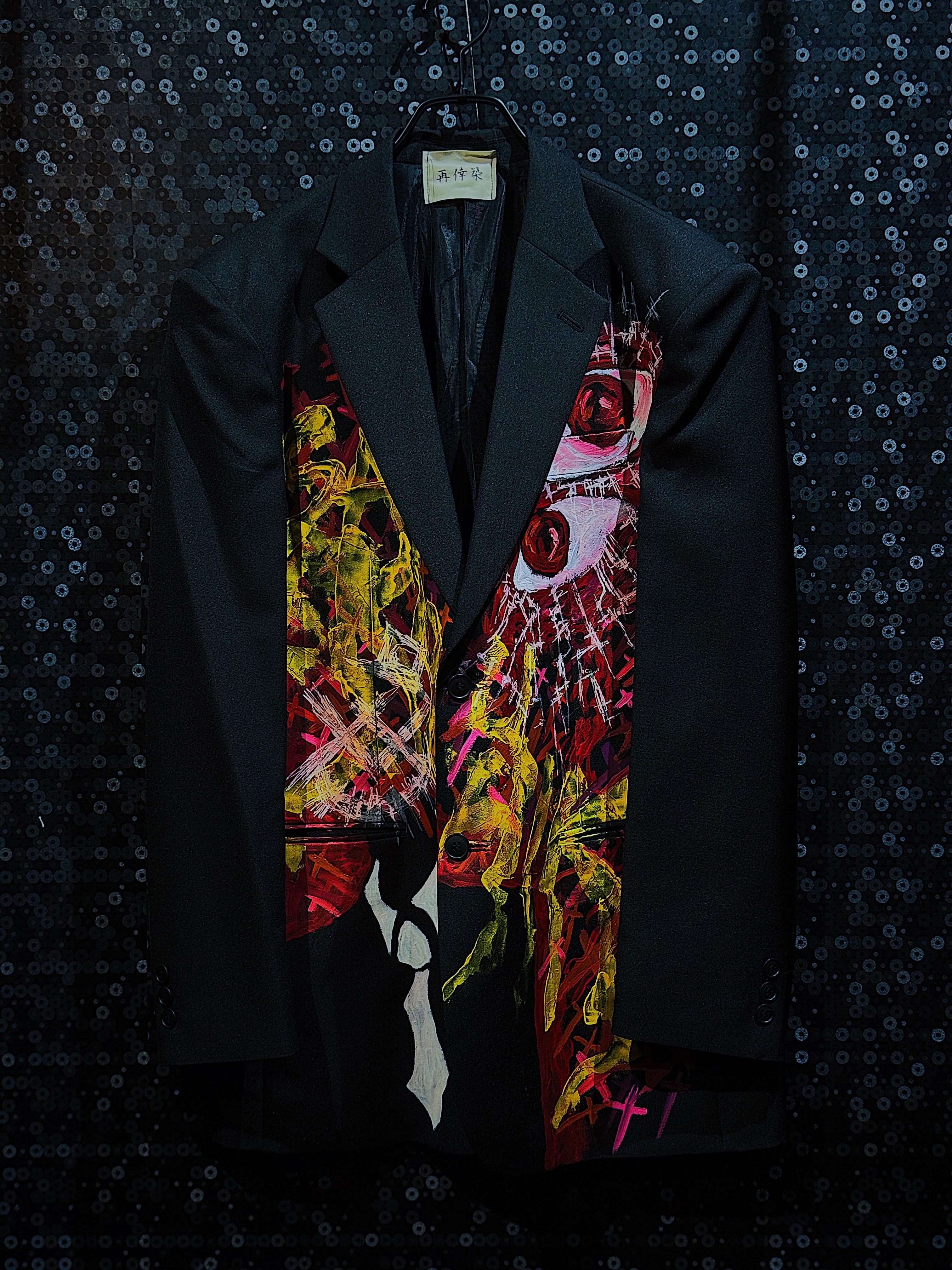 "再倖築"vintage paint remake "khaos eyes" tailored jacket