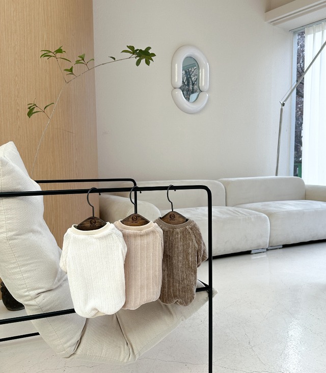 〈予約アイテム〉EYOU  トップス / ベルベティセーター (ピンク)