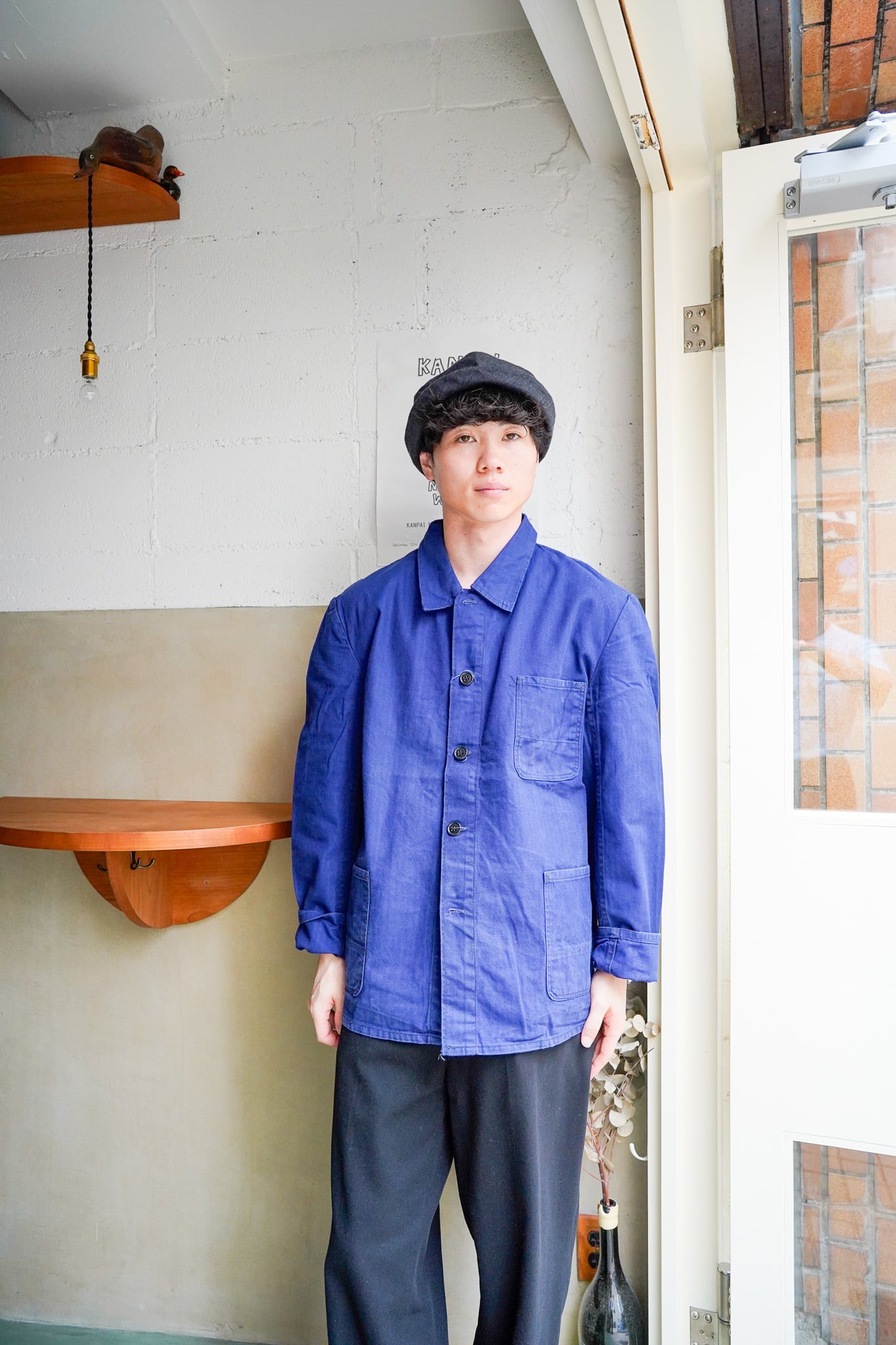 【1970s】"German Vintage" Cotton Herringbone German Work JKT / 6-273
