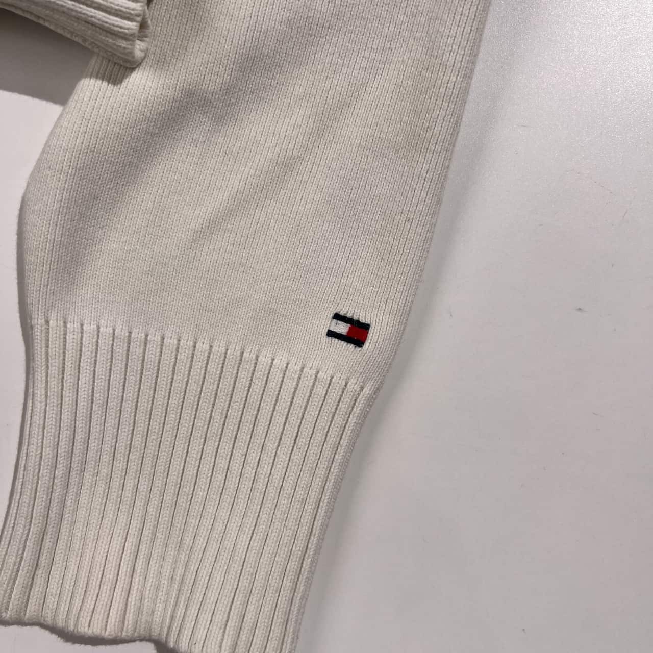 TOMMY HILFIGER トミーヒルフィガー ボーダー コットン トレーナー S/マルチカラー メンズ