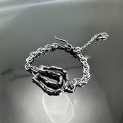 OPEN HORSESHOE [LARGE] CHAIN BRACELET / オープンホースシューラージブレスレット