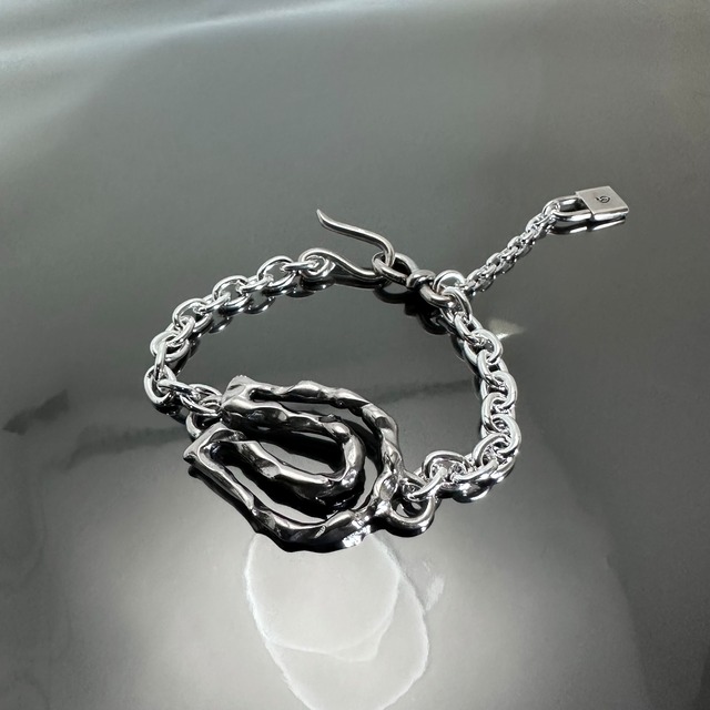 OPEN HORSESHOE [LARGE] CHAIN BRACELET / オープンホースシューラージブレスレット