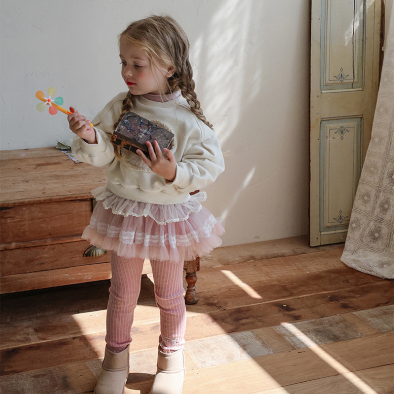 「予約販売」冬ハーフネックチュールスカート