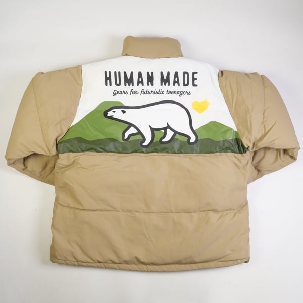 HUMAN MADE DOWN JACKET BEIGE