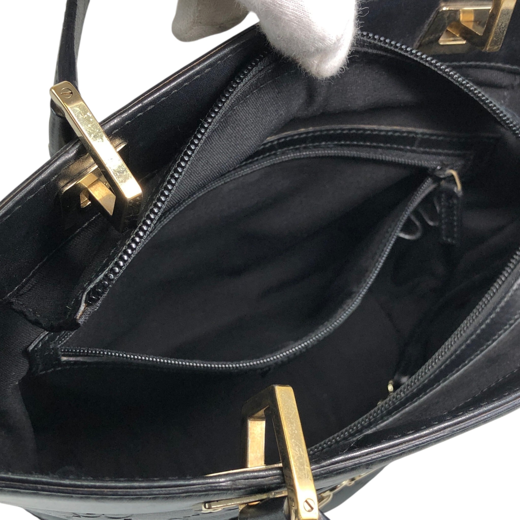 GUCCI グッチ グッチシマ トートバッグ ブラック レザー 145994