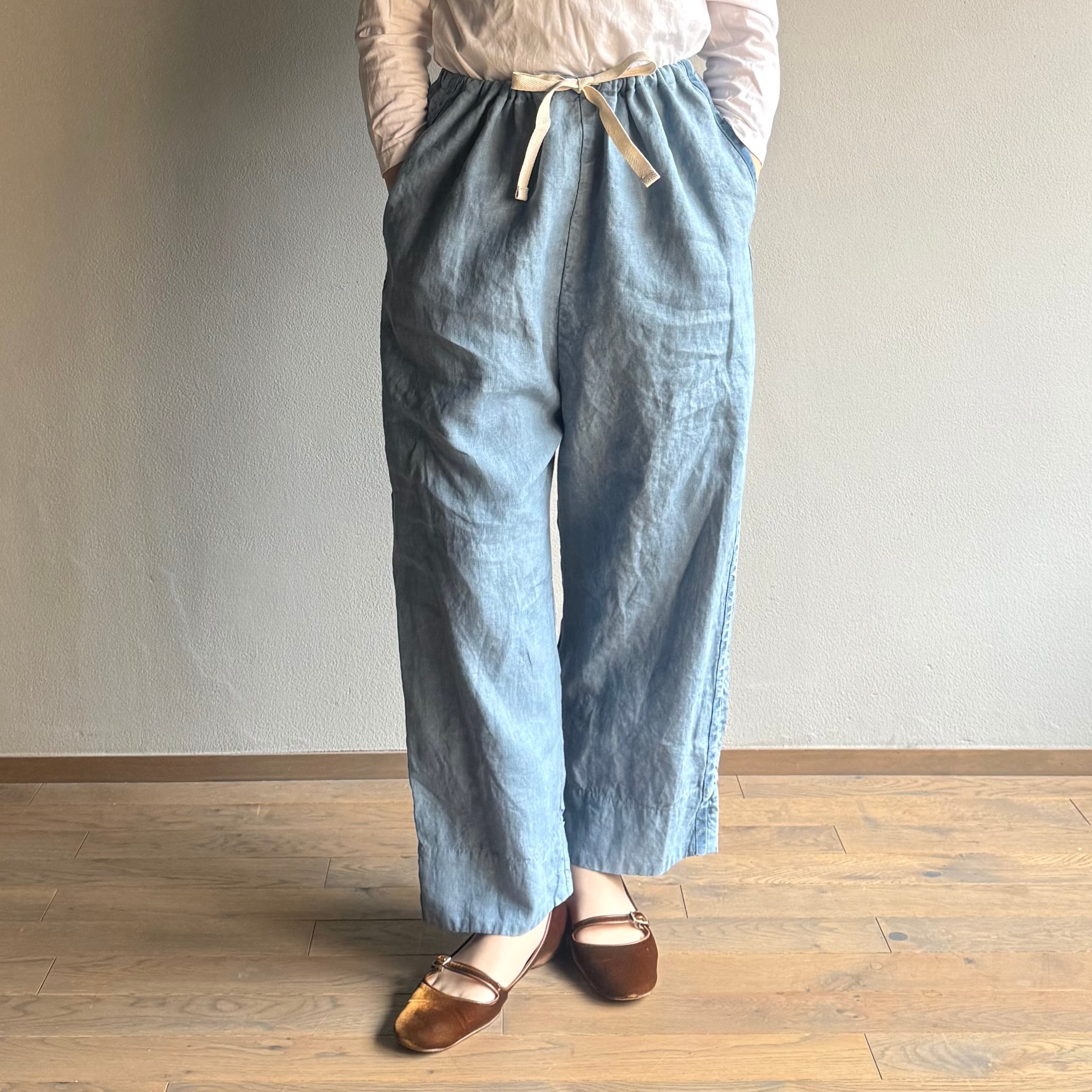 quitan／キタン POMPIER EASY PANTS/AI-SUMI /ポンピエイージーパンツ