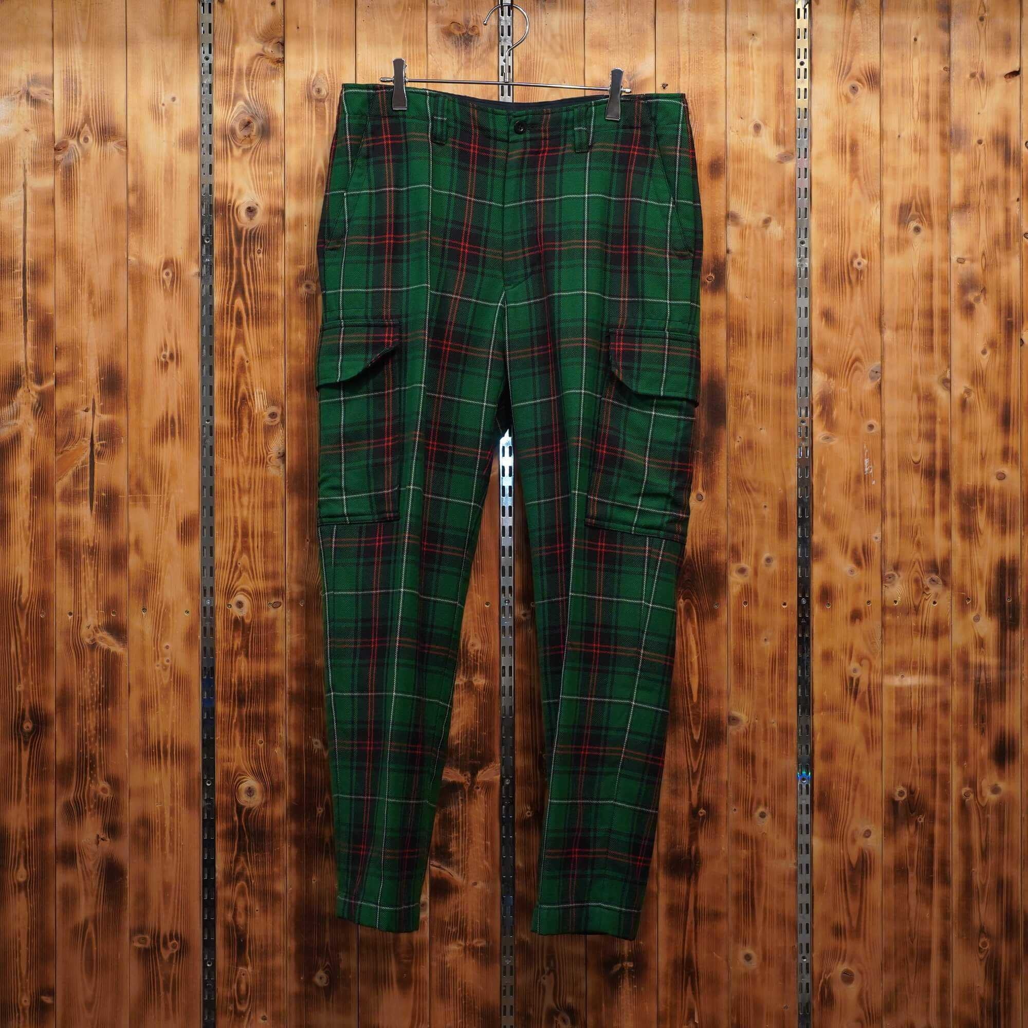 ralphlauren ウール チェック カーゴパンツ W32/ラルフローレン