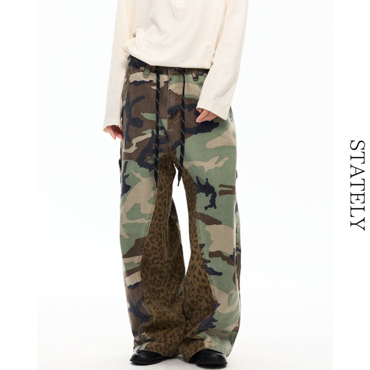 Camo Leopard ワイドカーゴパンツ_B171・画像4