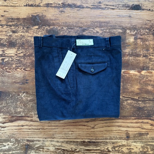 1980's Deadstock "L.L.Bean" Corduroy Trousers/ Navy? W36