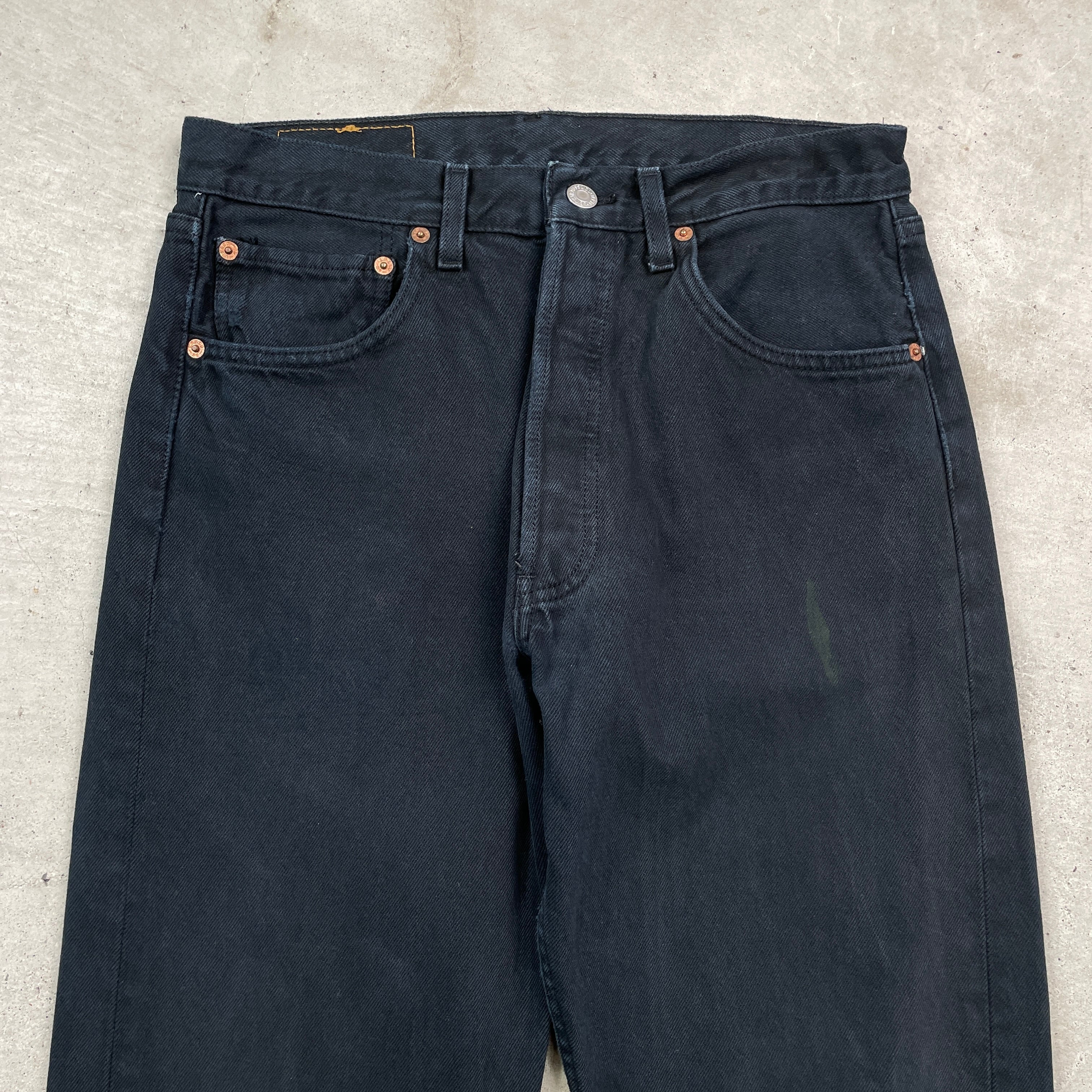 00年代 Levi's ユーロリーバイス 501 ブラック デニムパンツ メンズW32