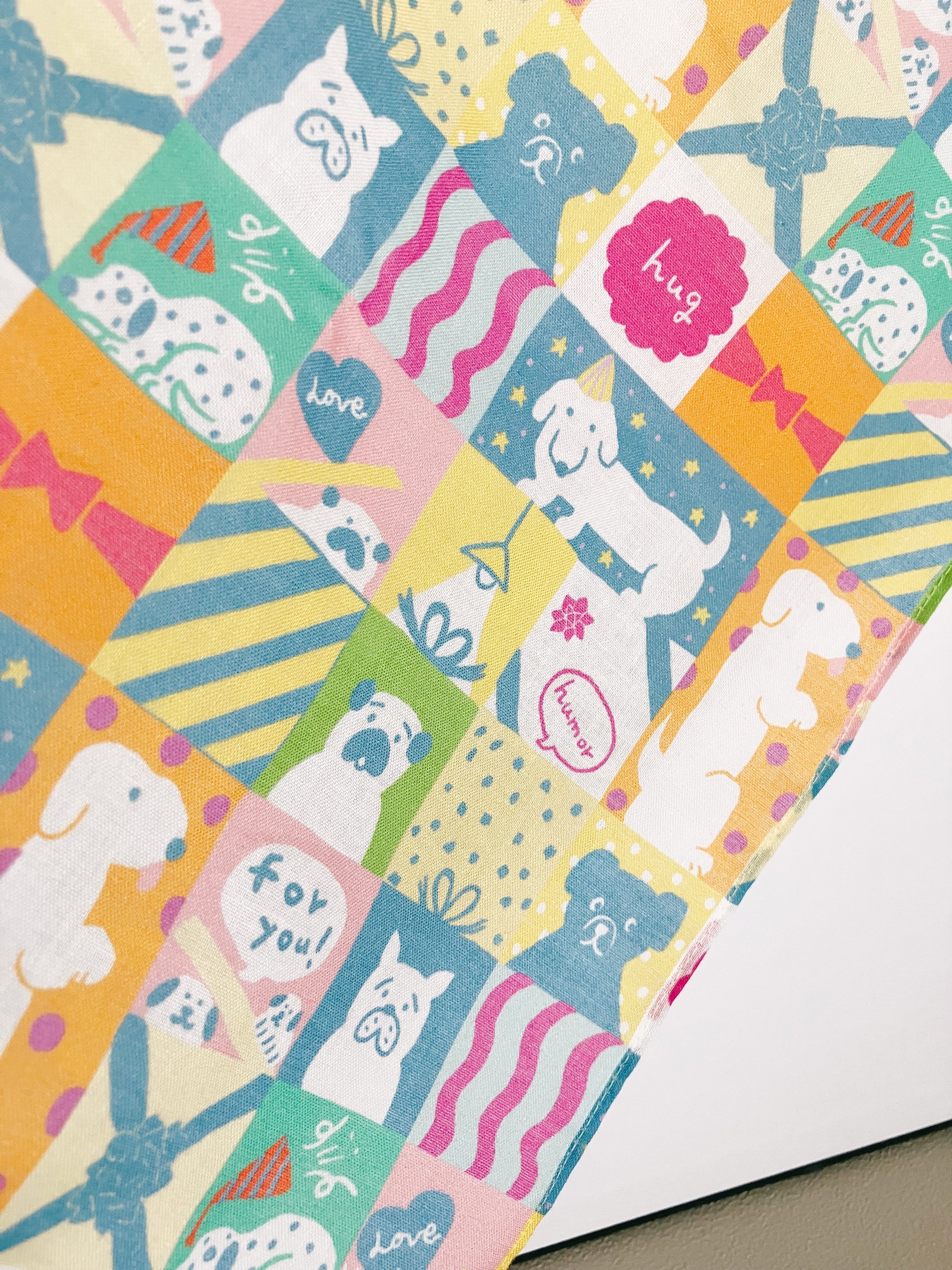 yukino 大判ハンカチ『gift dogs 』