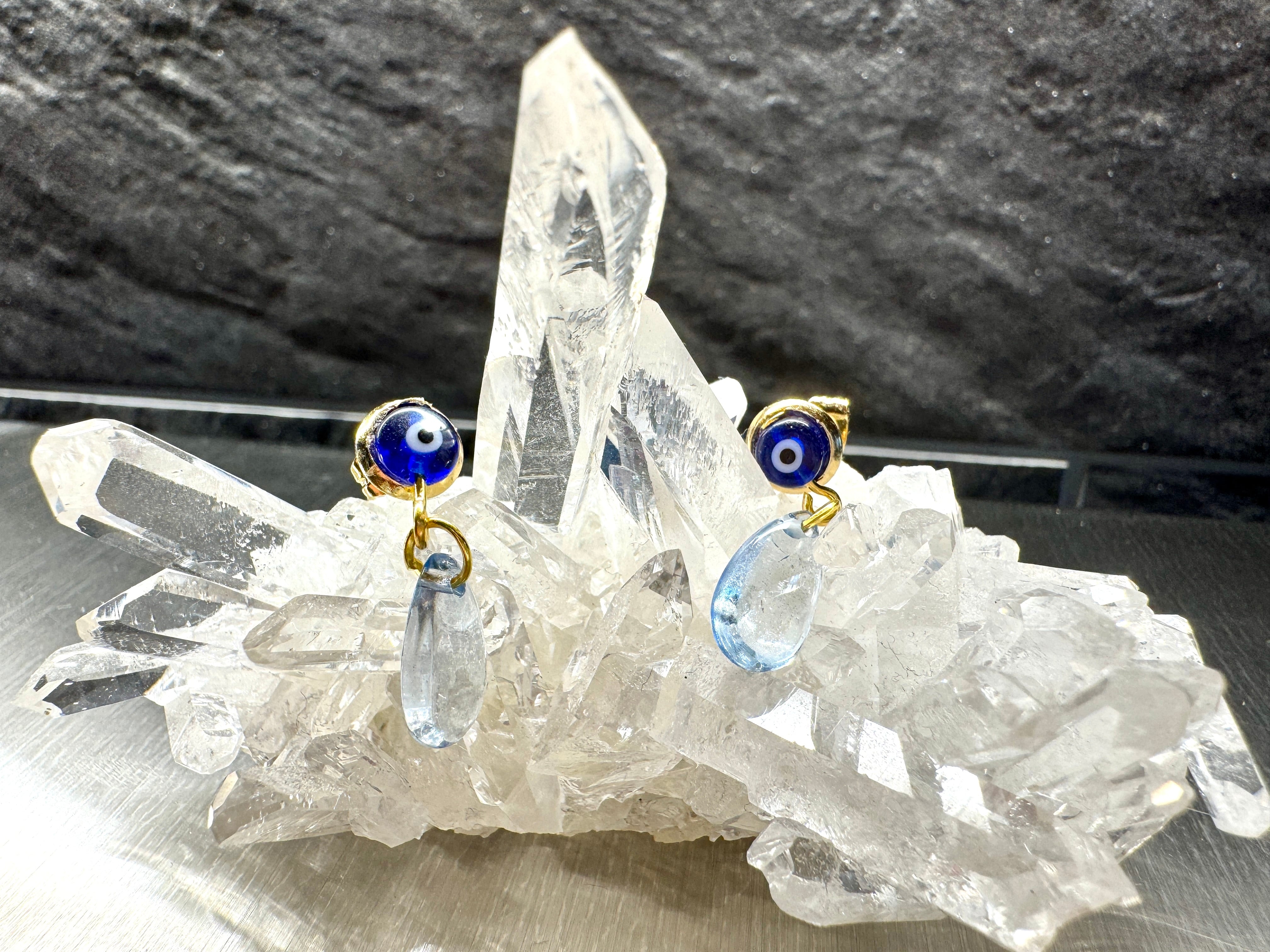 ナザールボンジュウピアス【Evil Eye Protection Talisman/トルコ産】