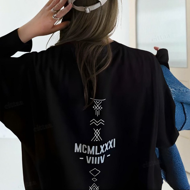 Y-3560　2024春新作♡MCMLXXXIバックプリント長袖Tシャツ　ブラック　0116