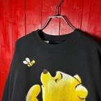 90s Disney WINNIE THE POOH スウェット 黒 プーさん