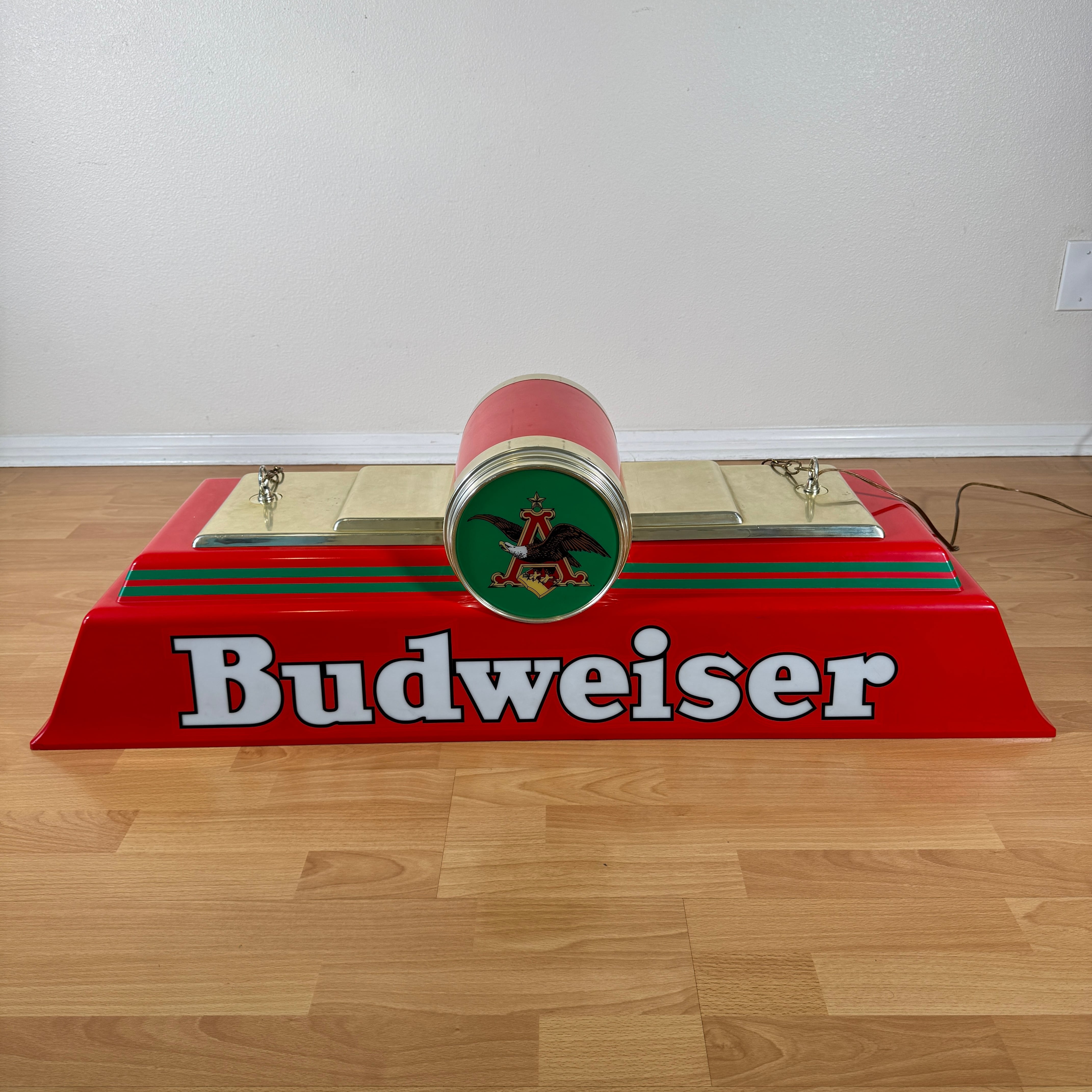 2127 【1990年代】ビンテージ プールランプ Budweiser ビールライト