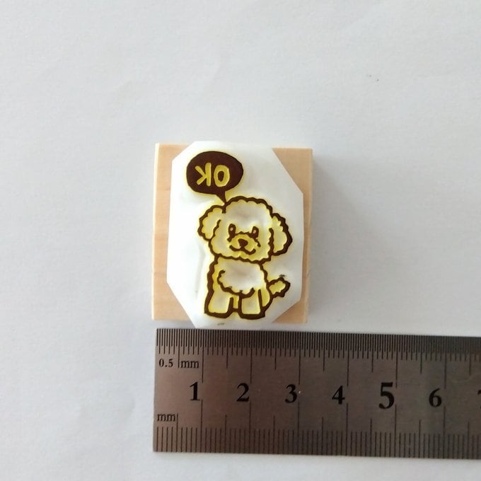 子供が喜ぶ トイプー『OK』 消しゴムはんこ | NICOsmile ニコスマイル