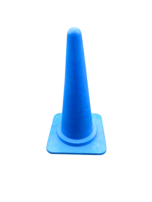 中古品　カラーコーン　青【引取限定商品】