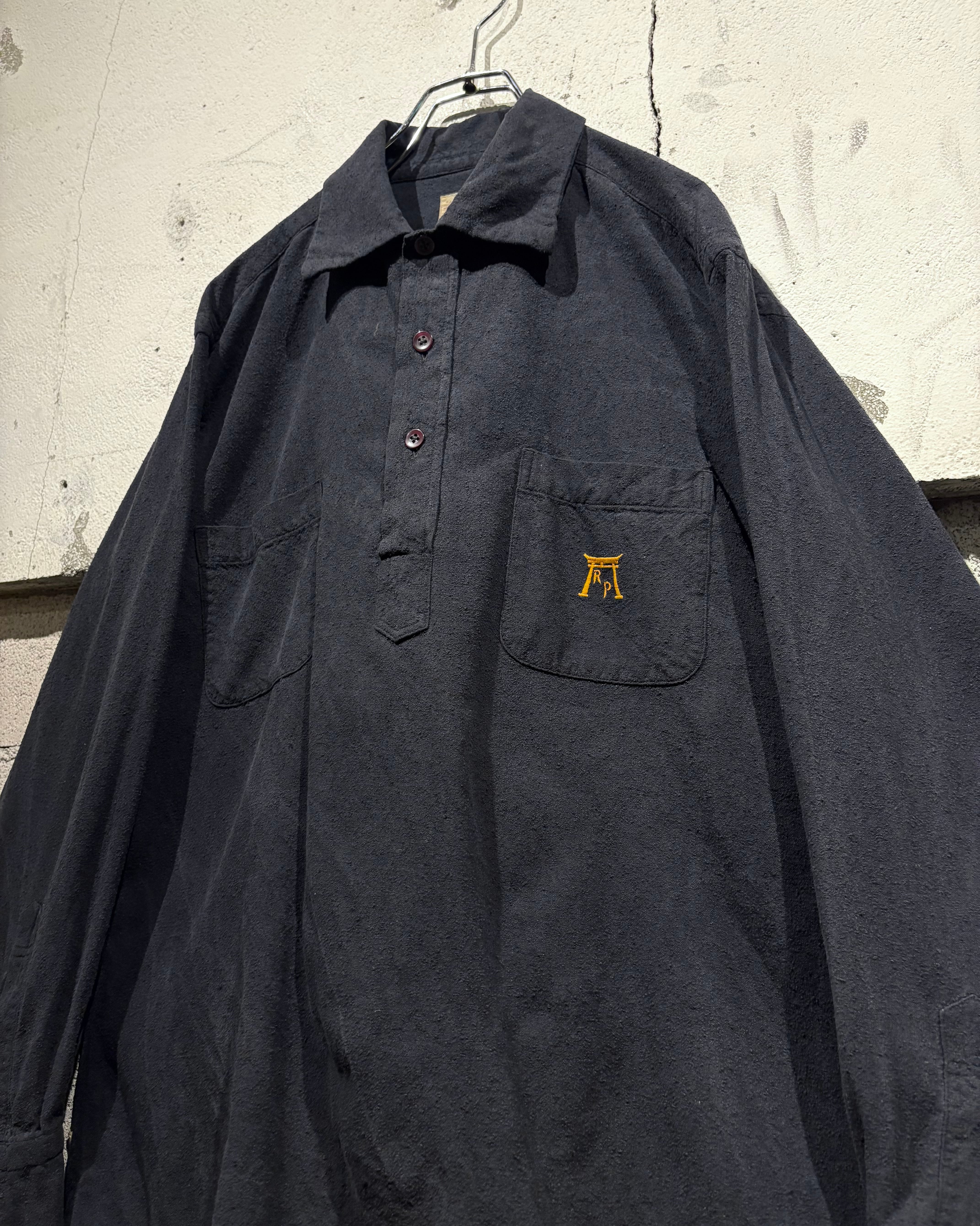 Caka otto】40's〜50's “TAKIYA” Custom-made Vintage L/S Raw Silk